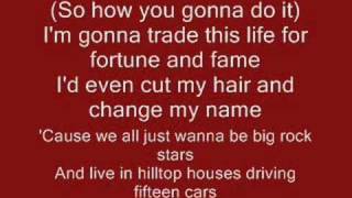 Rockstar  Nickelback with Lyrics [upl. by Eboj]