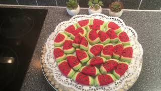 Vattenmelon Kexwatermelon Cookieبسكوت البطيخ 🍉🍉🍉🍉 [upl. by Reinald837]