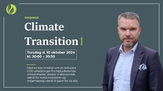 Webinar  Introduktion til Climate Transition Bonds 🌱 [upl. by Godbeare]