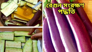 দীর্ঘ দিন বেগুন সংরক্ষণ পদ্ধতিবেগুনের দাম বেড়ে যাওয়ার আগেই সংরক্ষণ করুনBegun Songrokkonরমজান [upl. by Yarazed538]