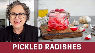 How to Pickle Radishes Fast  The Frugal Chef [upl. by Latsyrk]