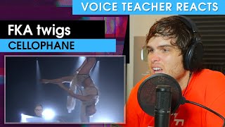 FKA twigs  Cellophane  Voice Teacher Reacts [upl. by Ahsenav]