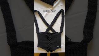 crochet corset top✨crochet crochetclothing fashion [upl. by Dnomal724]