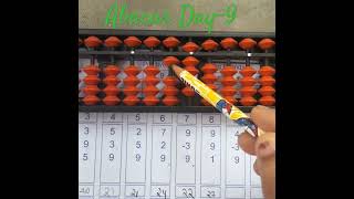 Abacus Day9maths maths abacus youtubeshorts shorts esaylearning [upl. by Benzel]