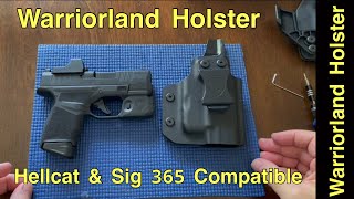 Springfield Hellcat  Sig 365 Warriorland Holster and Light Combo Review [upl. by Georgine]