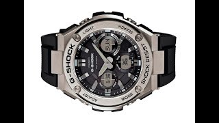 how to adjust time or Time setting G SHOCK GST S110 1A [upl. by Ahsinrats]