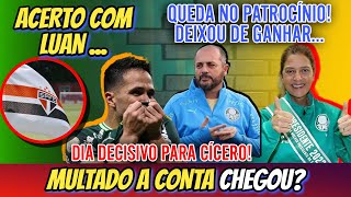 🚨 A MULTA CHEGOU  PATROCÍNIO DEIXA ROMBO  ACERTO COM LUAN  PATROCÍNIO BAIXO  CÍCERO DECISIVO [upl. by Midian]