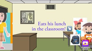 Roys Bedoys eats his lunch in the classroom  suspended  grounded [upl. by Patten]