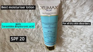 DEUMAX PLUS daily protecting moisturizer lotion for all dry skin disordersspf20🌞beauty [upl. by Siderf]