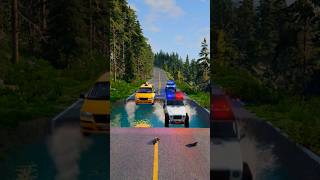 Police Cars amp Truck vs Water Pit 2  BeamNGDrive [upl. by Tterab620]