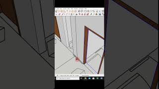 SKETCHUP PRO 2023 TUTORIALS FOLLOW ME COMMAND  CREATING DOOR JAMB [upl. by Ennyroc]