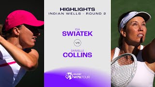 Iga Swiatek vs Danielle Collins  2024 Indian Wells Round 2  WTA Match Highlights [upl. by Sinnoda]