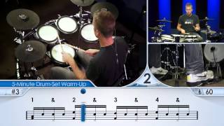 5Minute DrumSet WarmUp Beginner  Drum Lesson [upl. by Nealson]