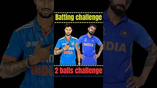 Tilak varma 🆚️ King kohli  3 balls challenge realcricket24shortstrending [upl. by Johppa]