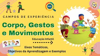 CORPO GESTOS E MOVIMENTOS NA EDUCAÇÃO INFANTIL💃 BNCC Conceitos Objetivos e Atividades [upl. by Monti]