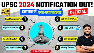 UPSC Notification 2024  How to fillEligibilityAge limitCutoff1056 Vacancies  Sudarshan Gurjar [upl. by Teodor]