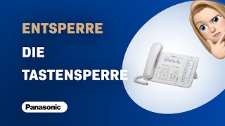 Wie man die Tastensperre auf einem Panasonic KXNT553 entsperrt [upl. by Bourke]