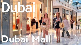 Dubai 4K Amazing Dubai Mall Burj Khalifa City Center Walking Tour 🇦🇪 [upl. by Delano]