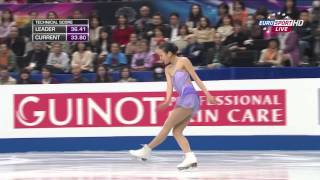 Mao Asada SP Worlds 2014 Eurosport [upl. by Merth]