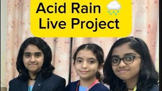 How to make Acid Rain Live Project indianschool scienceproject [upl. by Avivah53]