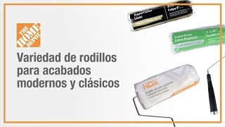 Conoce la variedad de rodillos para pintar  Pintura  The Home Depot Mx [upl. by Ordnassela]