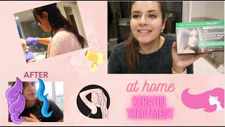 Kativa at home Keratin Hair Treatment and Review [upl. by Ahsonek]