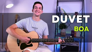 How to play Duvet Boa Guitar Lesson with Chords [upl. by Angeline664]