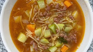 FIDEO con CARNE EASY Recipe [upl. by Negem]