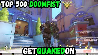 POTG🛡️GetQuakedOn DOMINATING AS DOOMFIST ON RUNASAPI TOP 500 OVERWATCH 2 SEASON 13 [upl. by Adrienne]