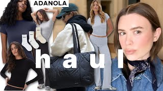 ADANOLA TRY ON HAUL  SIZING  LEGGINGS TOPS SOCKS  GYM BAG [upl. by Assirac]