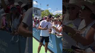 Carlos Alcaraz Signs Autographs After Practice in Cincinnati shorts sports tennis carlosalcaraz [upl. by Hayes]