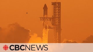 SpaceX Starship test flight fails minutes after launch [upl. by Yennek]