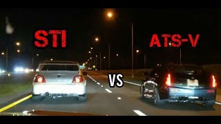 500HP WRX STI STREET RACES ATSV Insane Race  ATSV VS Street Bike [upl. by Alicia161]