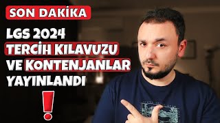 Dikkat  LGS 2024 TERCİH Kılavuzu Yayınlandı  TÜM DETAYLAR [upl. by Thomasin]