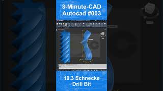 3MC  Autocad 003  103 Schnecke  Drill Bit [upl. by Eimme]