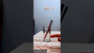 Why pencil Appear bend in Water Refraction of light Experiment scienceexperiment refraction [upl. by Justen]