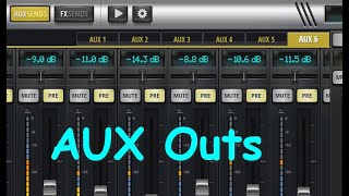 Настройка AUX выходов SoundCraft UI12 UI16 UI24r [upl. by Tillie]