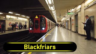 Tube Station Blackfriars  London 🇬🇧  Walkthrough 🚶 [upl. by Ravahs319]