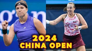 Karolina Muchova vs Anna Blinkova  2024 China Open  Highlights [upl. by Ostap860]