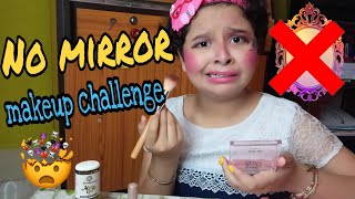 No mirror makeup challenge please use headphones for better sound quality challenge  Ishani Deka [upl. by Sollie]