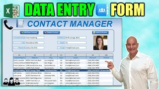 How To Create An Excel Data Entry Form WITHOUT A UserForm [upl. by Allcot]