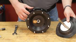 ARO Pro Series Double Diaphragm Pump Repair Disassembly Tutorial [upl. by Septima]