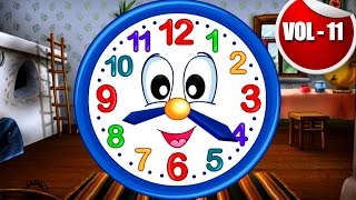 Clock  Finger Family Song For Kids  Nursery Songs For Children With Lyrics And Actions  Kids Song [upl. by Shepley47]