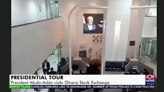 Pres AkufoAddo visits Bank of Ghana Securities and Exchange Commission 25820 [upl. by Hutchinson]