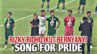 Full Video‼️ Rizky Ridho Ikut Bernyanyi Song For Pride Usai Persebaya Surabaya vs Persija Jakarta [upl. by Birchard]