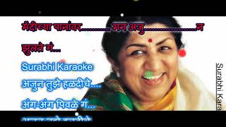 Mendichya Panavar Marathi Karaoke with lyricslata [upl. by Nettirb]