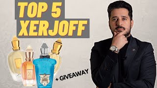 Top 5 XERJOFF Fragrances  GIVEAWAY  My Favorite XERJOFF Fragrances Ranked [upl. by Anikram]