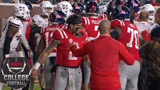 Brawl erupts during 2018 Egg Bowl  College Football Highlights [upl. by Asylem]