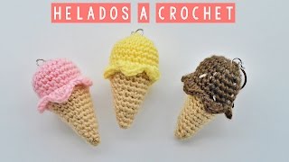 AMIGURUMI  HELADO DE CROCHET  TUTORIAL  Daniis Ways ♡ [upl. by Eelyah199]