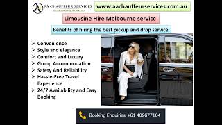 Reliable and comfortable Luxury Limousine Hire Melbourne [upl. by Oilejor]